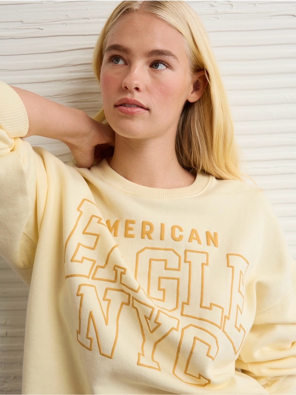 AE Funday Crew Neck Sweatshirt
In Yellow Shock